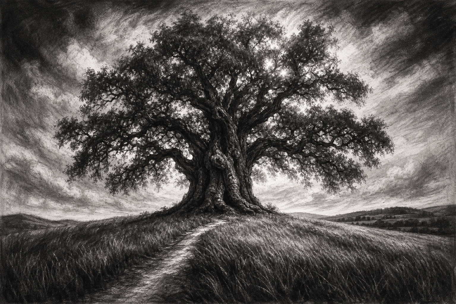 1 solitary oak